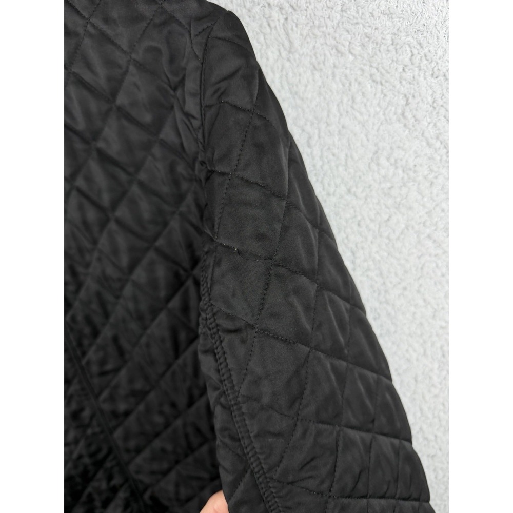 Burberry Brit Women's Black Quilted Nova Check Lined Jacket Women's Sz XL - Picture 6 of 15